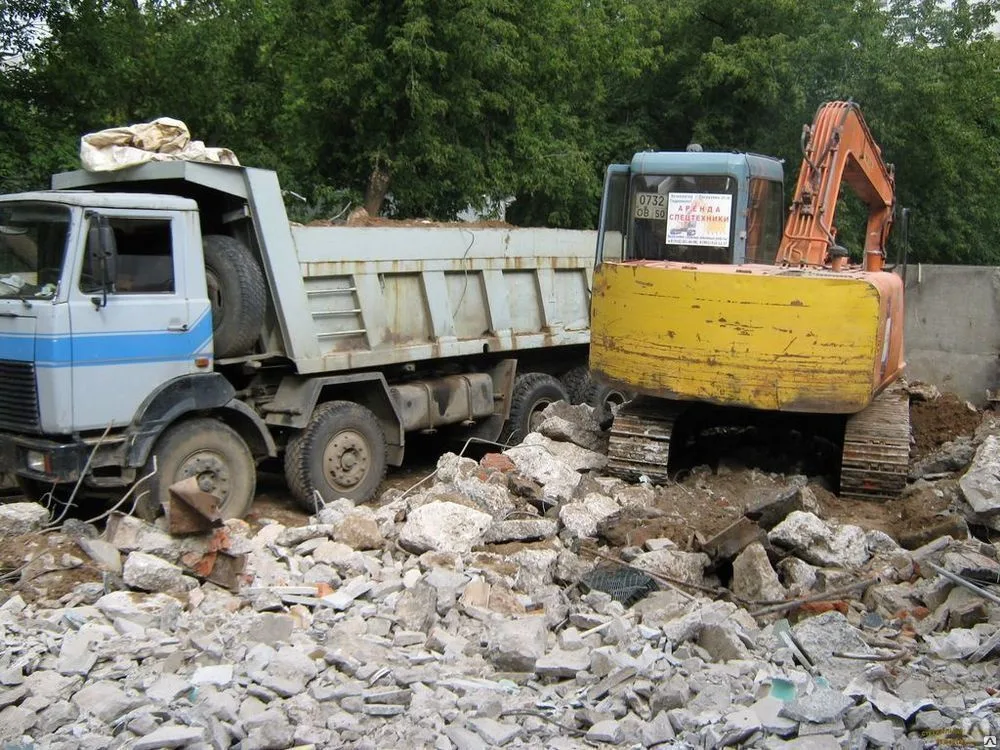 Вывоз бетонного боя и утилизация в Куйбышеве в октябре