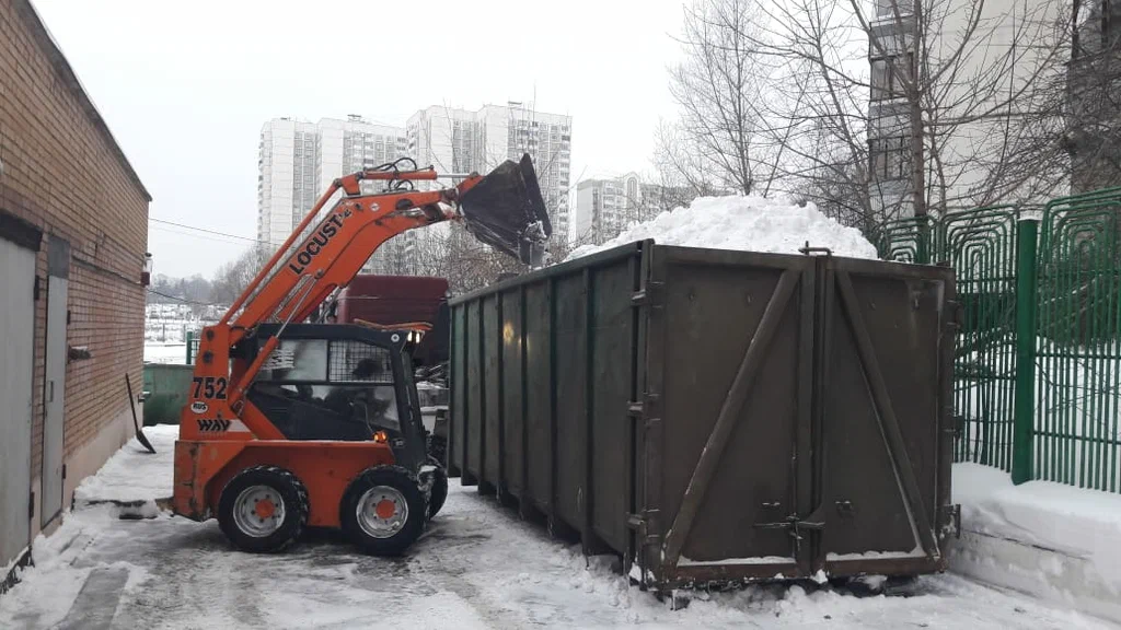Вывоз снега контейнерами в Куйбышеве — цена от 3318 руб., заказать контейнер для снега в ПроМусор